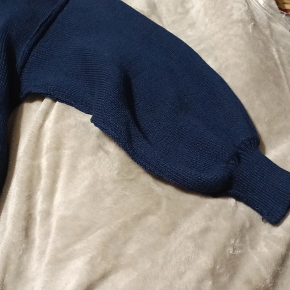 Francesca’s Harper Heritage Navy Blue Turtleneck - Picture 10 of 11